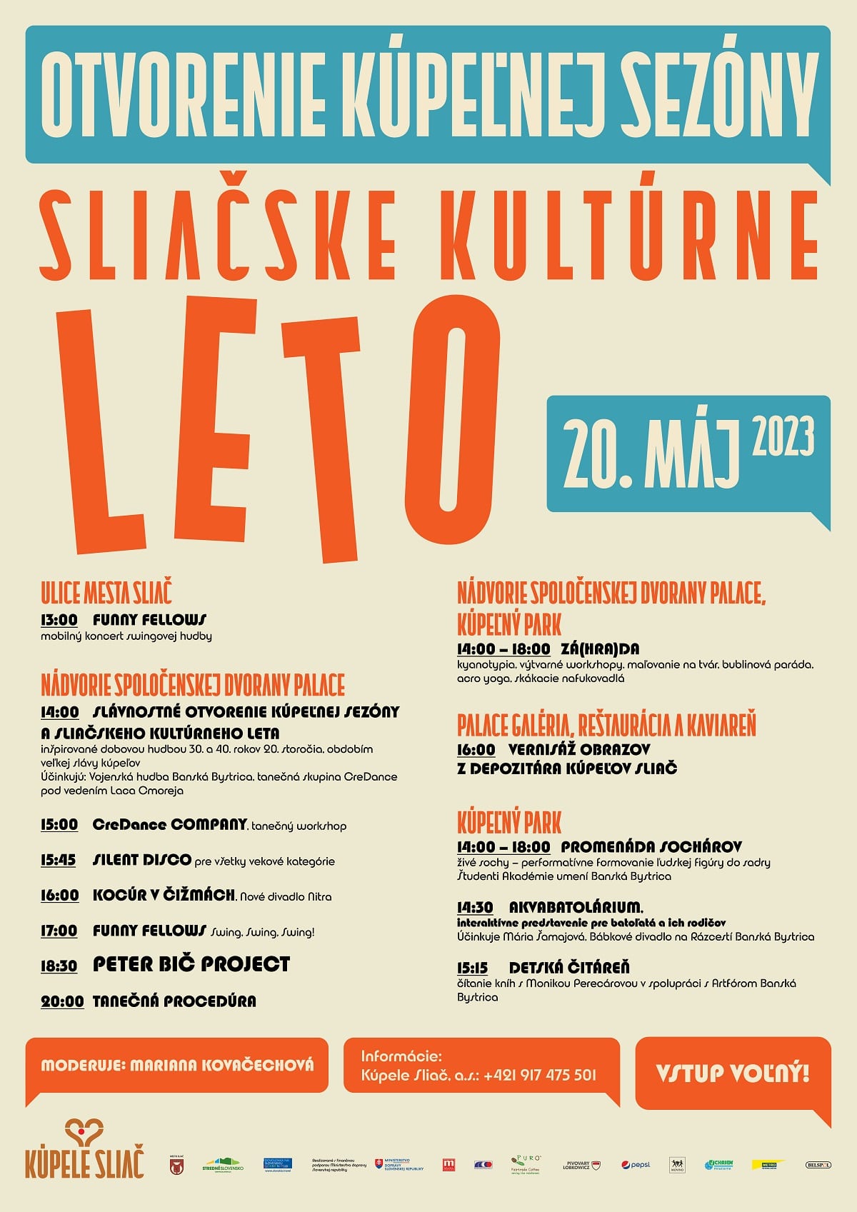 OTVORENIE KÚPEĽNEJ SEZÓNY – SLIAČSKE KULTÚRNE LETO