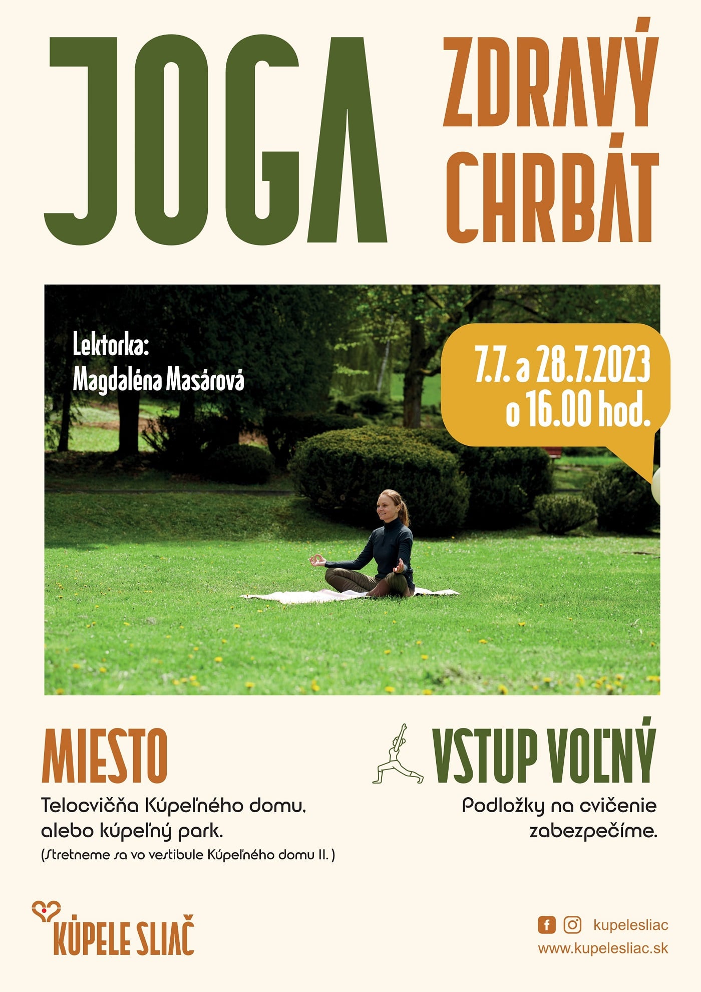 Joga zdravý chrbát