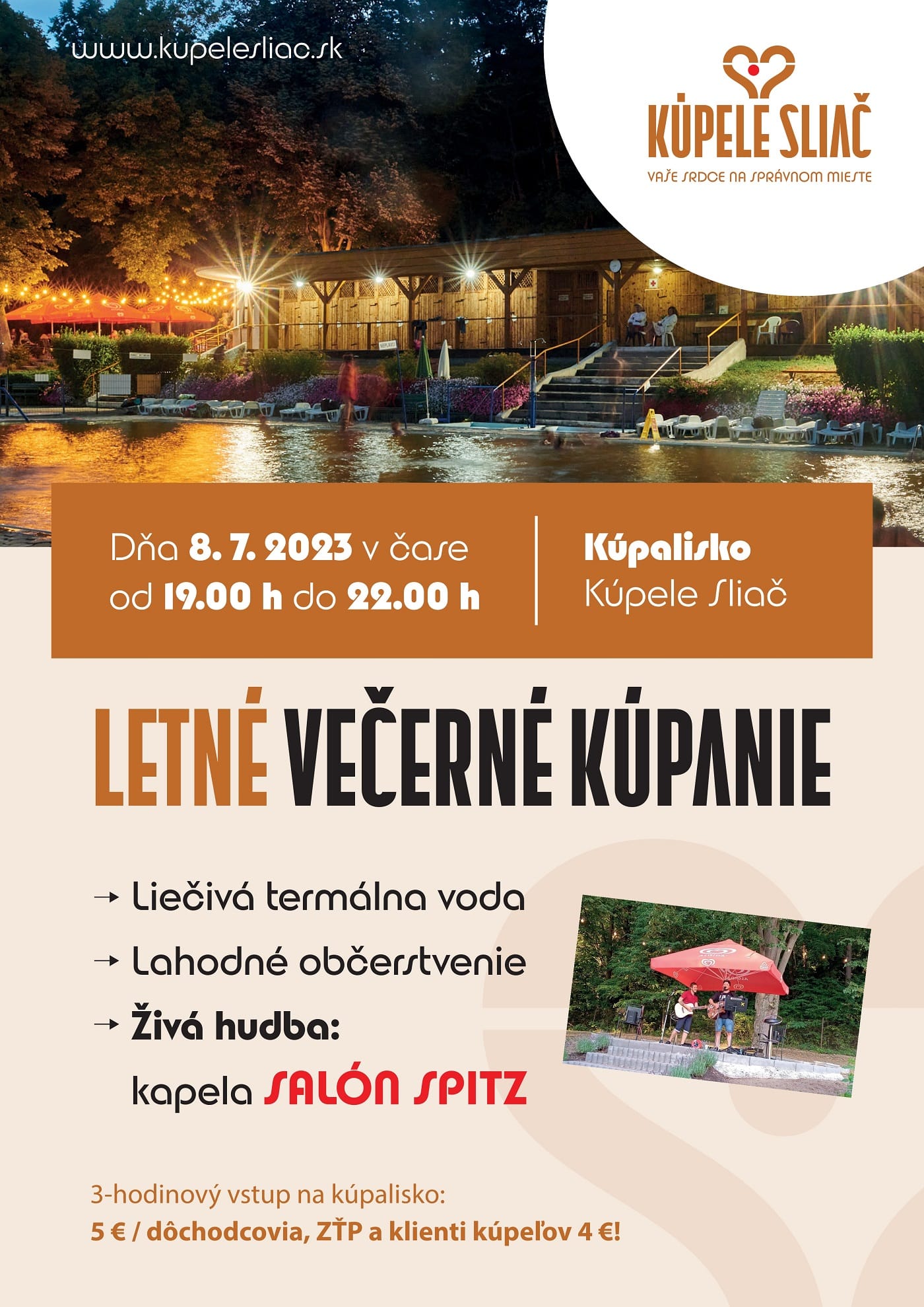 Letné večerné kúpanie