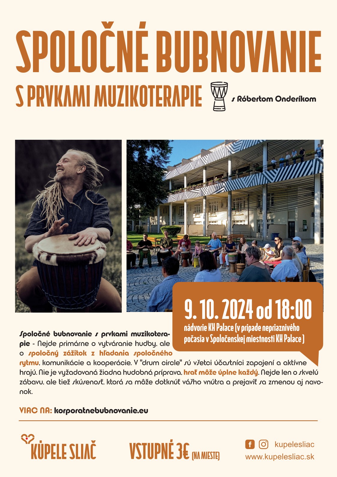 SPOLOČNÉ BUBNOVANIE S PRVKAMI MUZIKOTERAPIE